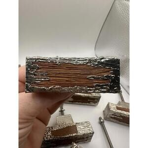 Rustic Wood And Metal Drawer Pulls By Anthropologie-Lot Of 10 See description